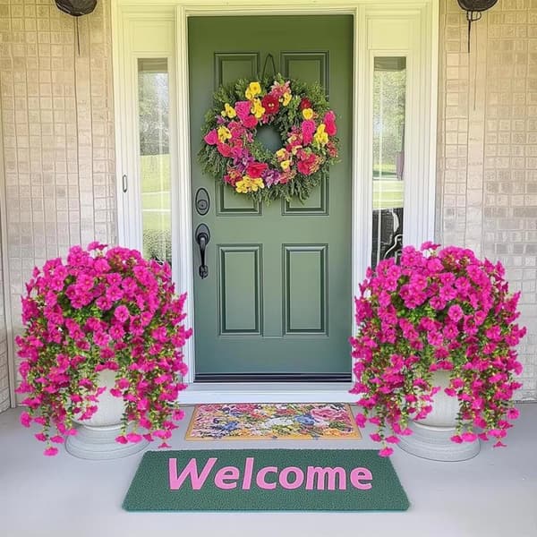 2 stk. kunstige blomsterranker, snerle, til bryllupsfest A6 2pcs