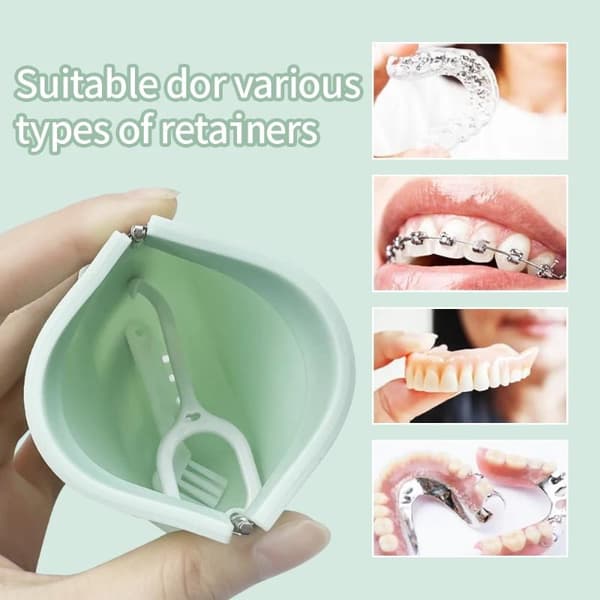 e Aligner Case Silikone Retainer Case Protese Case Guard Contai Green