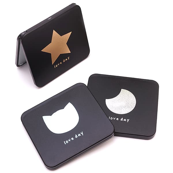 Sammenleggbart sminkespeil Mini Square Makeup Sminkespeil Portabl A1