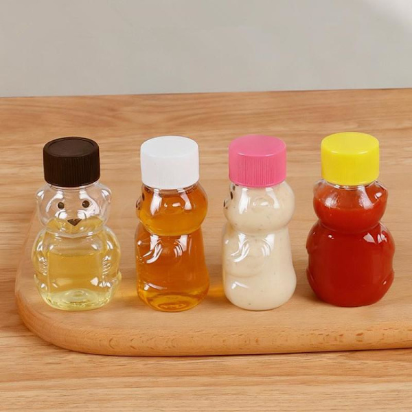 Mini bärbara såsflaskor Ketchup Senap Krydddispenser Yellow