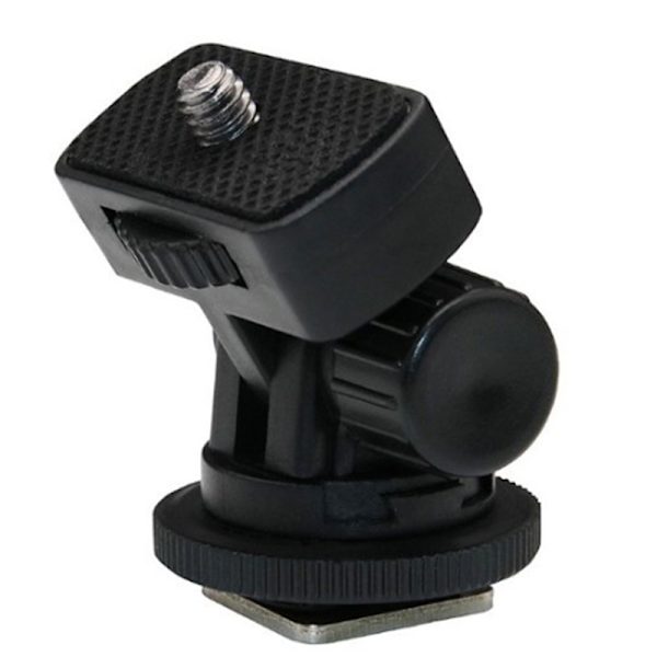 1/4 tommer skruetråd Cold Shoe Tripod Mount Adapter Kamera Mou