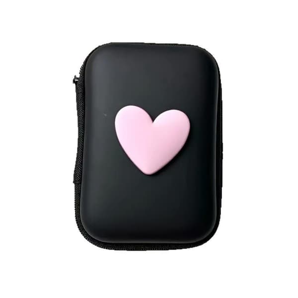 Opbevaringspose Bærbar Opladningsetui USB Datakabel Organizer Hovedtelefoner Black