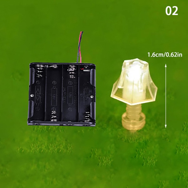 1:25 Mini Lighting Bordlampe Gulvlampe Dukkehus Miniaturer A 02