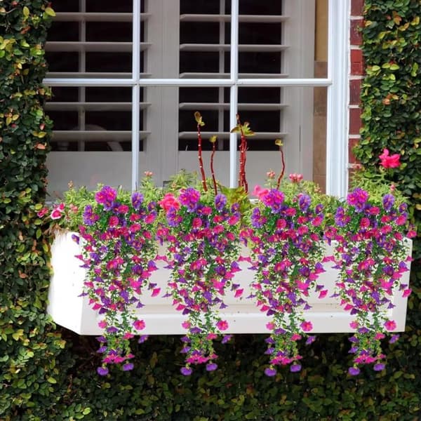 2 stk kunstige blomster vin Morning Glory bryllupsfest A3 2pcs