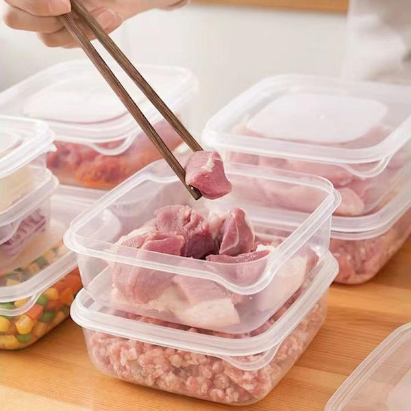 Forseglet plastbevaringsboks kjøleskap oppbevaringsboks mikrobølgeovn Clear