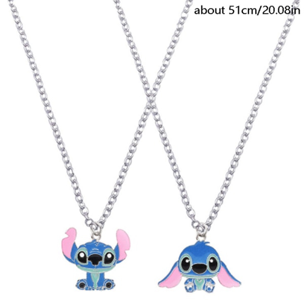 Sarjakuva kaulakoru Lilo & Stitch Mode Metal kaulakoru Anime Chara 1#