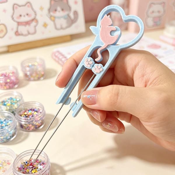3D-printet killing Perler Bead Pincet Håndlavet Multifun Colla A1