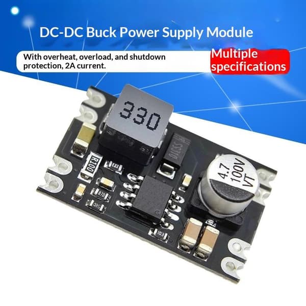 Spenningskonverteringsmoduler DC-DC 6V-100V til 5V/9V/12V/24V Fast A3