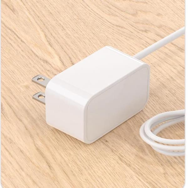 Strømadapter AC 100v-240v DC 12V 1A Bærbar Pluggdriver Strøm White