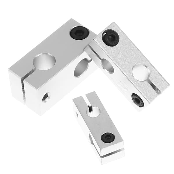 Pelarfästklämma vertikal fast diameter fäste aluminium B