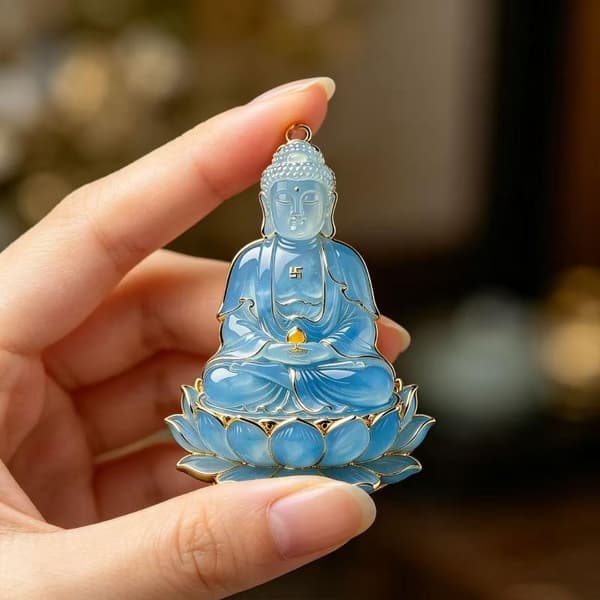 Lovende Sky Guanyin Vedhæng Stil Unisex Bringer Held A1