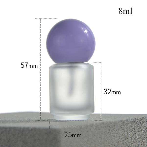 8/10/15ml Tomme Neglelakkflasker Børstehette Påfyllbart Glass 10ml