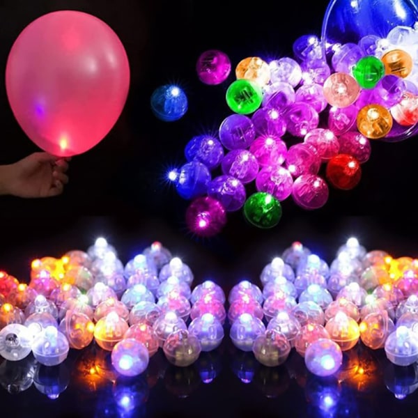 5st LED Ballong Light Tiny Led Light Rund Led Ball Lamp Weddi A3