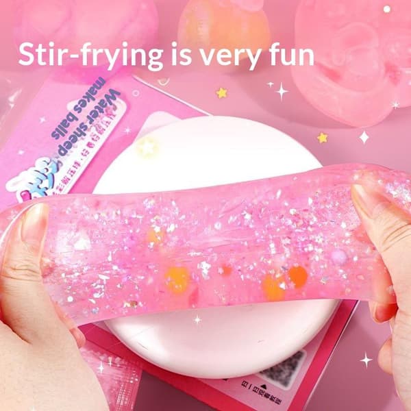 DIY Slimballsett Giftfri PVC Glitterleke Barn Bursdag Håndverk A1