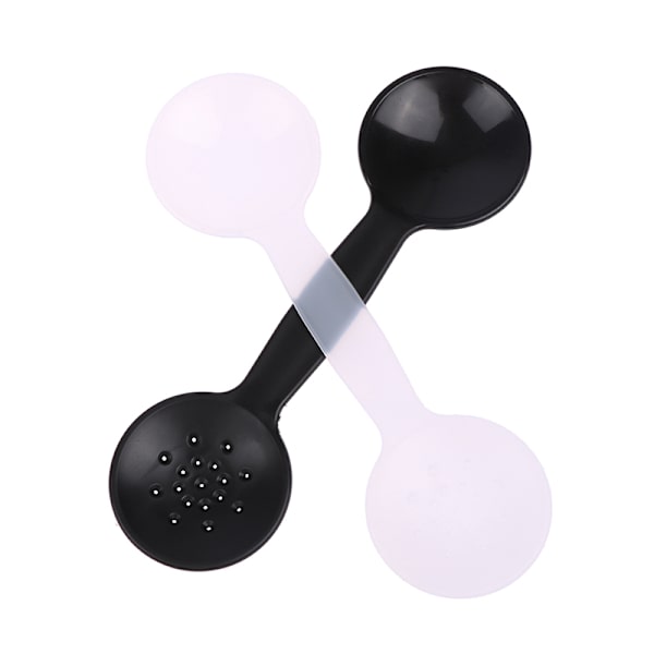 Double Head Eye Occluder Handhållen Plast Block Plate Optometri Black