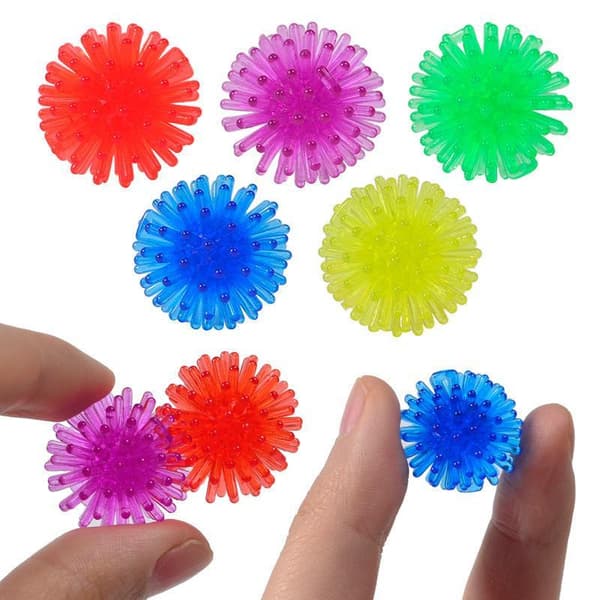 20 stk. Mini Bløde Piggede Sansebolde Legetøj Lyse Legetøj 20Pcs Random color