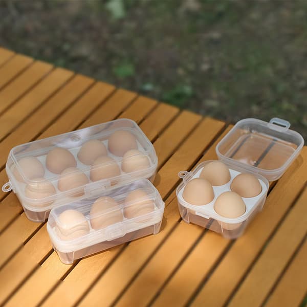 Utendørs sikker eggoppbevaringsboks Bærbar eggbrett i plastbeskyttelse A
