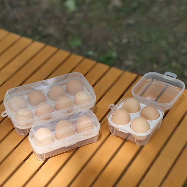 Utomhussäker äggförvaringslåda Bärbar äggbricka Plastskydd C