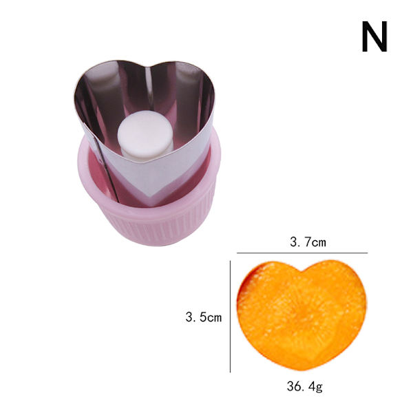 Rostfritt stål Frukt Grönsakspress Mini Cookie Form te N