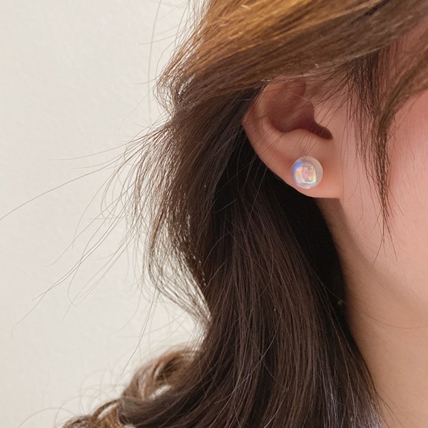 Tähtitaivas helmikorvakorut Symphony Mermaid Princess Pearl Silver 8mm