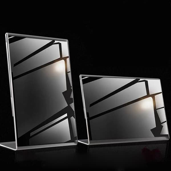 Transparent akryl bildram displaykort prislapp Transparent