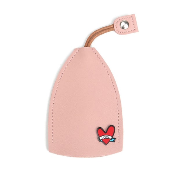 Vetotyyppinen avainlaukku PU-nahkainen avain Loving Heart Lompakot auton avain H Pink