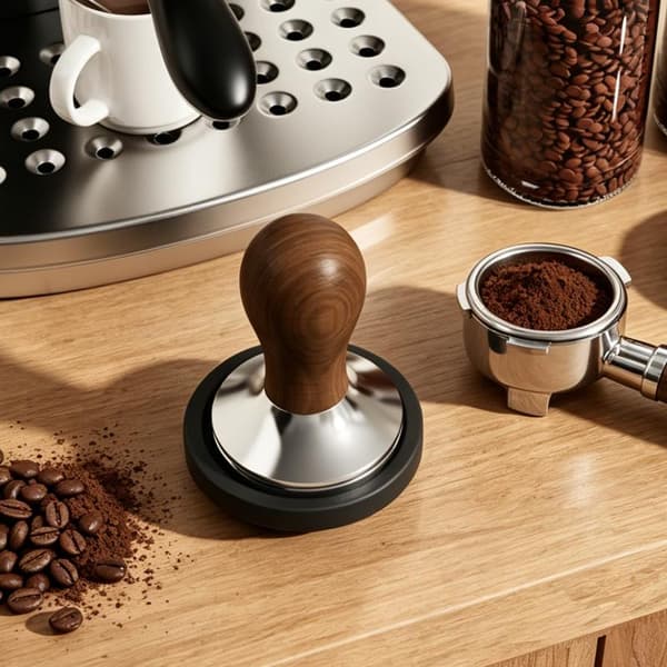 Rund kaffetampermatte i silikon A3