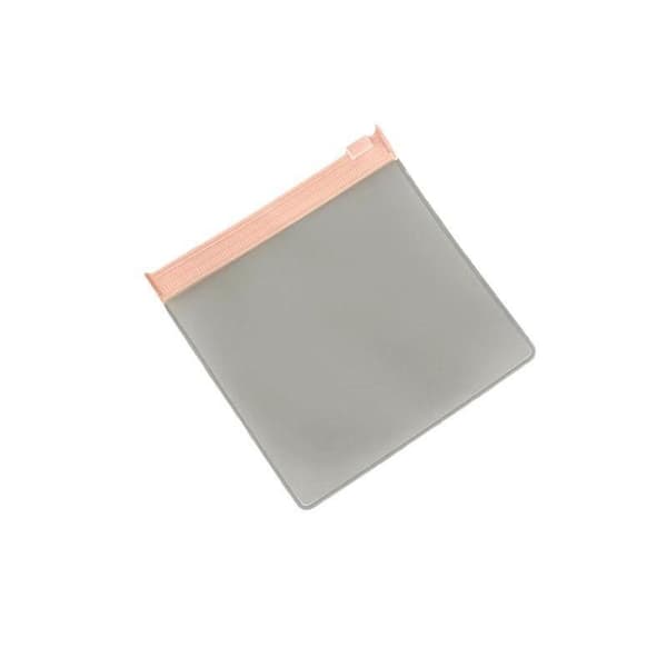 10 stk. søde lyserøde smykke lynlåsposer i EVA-plast til opbevaring Beige 7X8CM