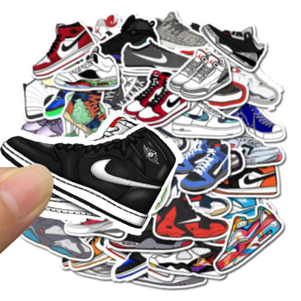 50 kpl Jordan Sneaker Tide Shoes -tarra vedenpitävä kannettavalle tietokoneelle
