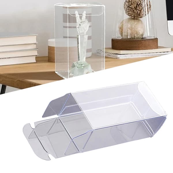 10 st transparenta modellbilskyddslådor i PVC 10PCS