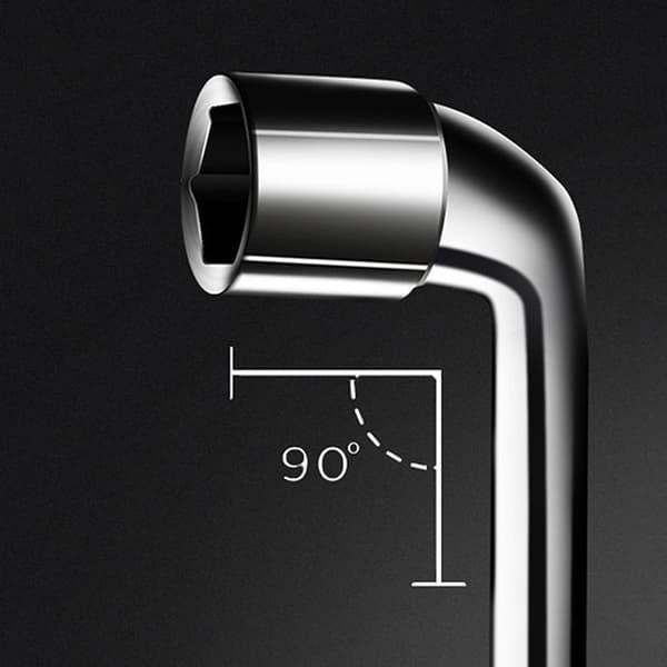 1 st L-typ rörperforeringsarmbåge Mini Universal dubbelhuvud H 13MM