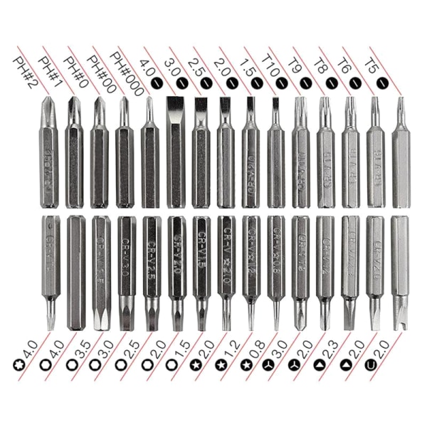 Creative 32 in 1 Set Precision Mini Magnetic Bits Kit