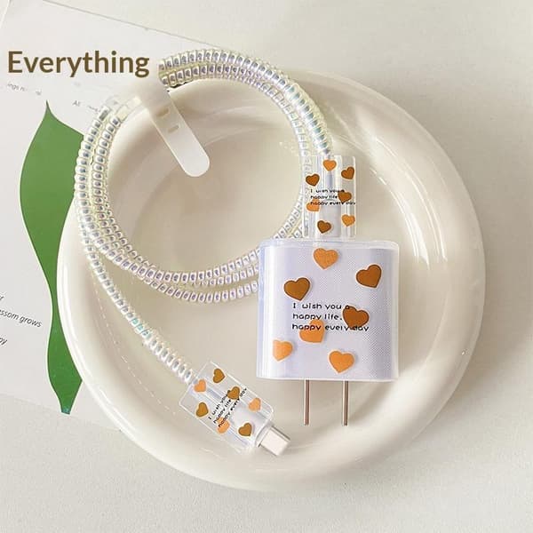 1 uppsättning USB-kabelskyddsfodral Original laddarskyddsskydd A7