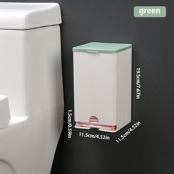 Väggmonterad förvaringslåda för sanitetsbindor Förvaring av mjukpapper B Green