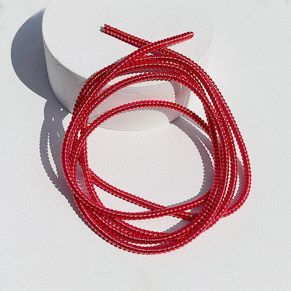 1,4m Fargetelefon Wire Cord Taubeskytter Fjærbeskyttelse Rop red