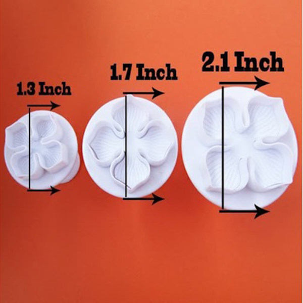 3 stk hortensia fondant kake dekorere sugarcraft stempel ter f