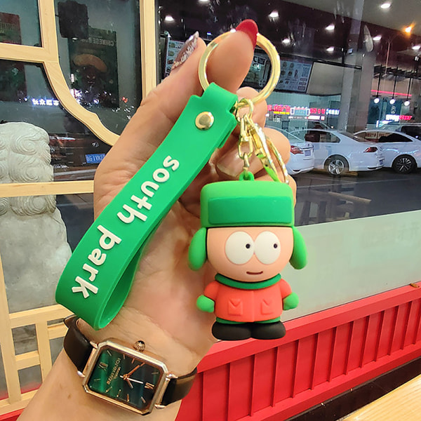 South Park Dolls Keychain e Cartoon Car Key Ring Pendant School A1