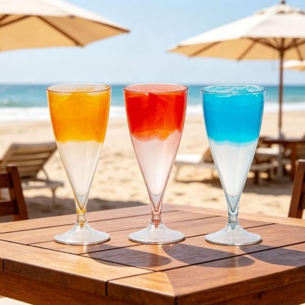 Klare vinglass gjenbrukbare plastcocktailkopper avtakbare for A2