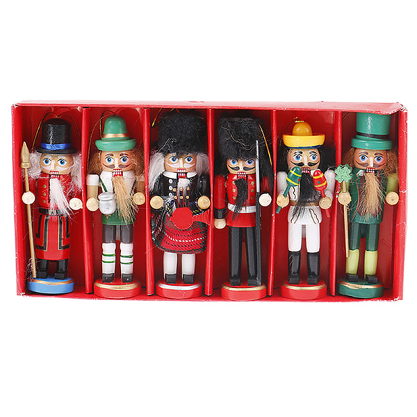 1 Stk Juledukke 12CM Nøddeknækkeren Puppet Soldier Xmas Tree Pen 1Pc/random color