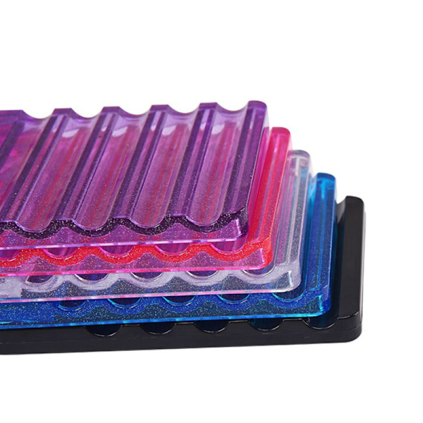 Nail Art Painting Penselholder Nail Brush Rack Painting Pen Res Transparent