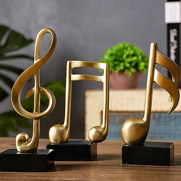 Simple musikalske noder Model Ornament TV kabinet Hjem dekoration A2