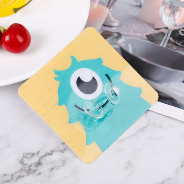 Sarjakuva Pistokekoukku Seinä Itseliimautuva Säilytys Virtajohto Kiinnike 1pc random color