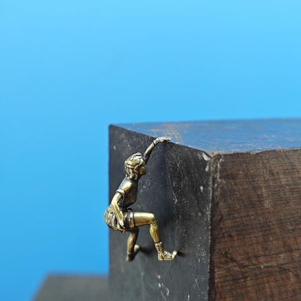 Messing Klatring og Bjergbestigning 1:64 Miniatur Scene Figur
