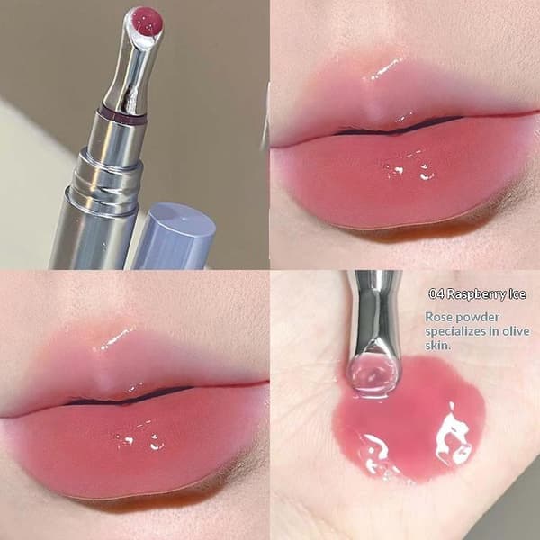 Spejl Vandig Essens Lipgloss Flydende Læbestift Jelly Læbeglasur A4
