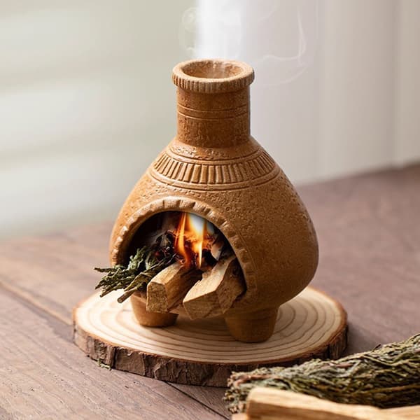 Keramisk salvie-smudgingsholder A