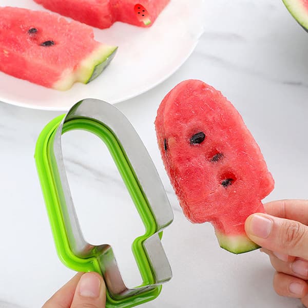 1 st Stanless Steel Vattenmelon och Slicer Popsicle Form Form