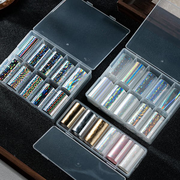 6/10 rullar Stjärnhimmel Transfer Foils Aurora Glaspapper Folie N B