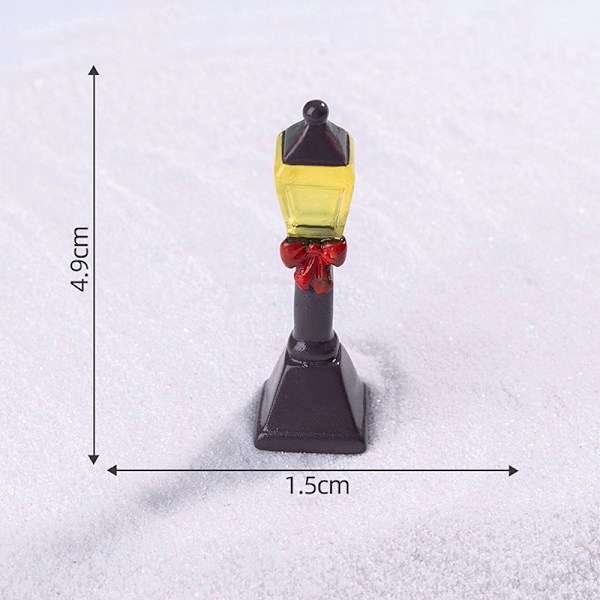 1 stk Julenissefigur Mini Julenisse Snømann Mikrolandskap A9