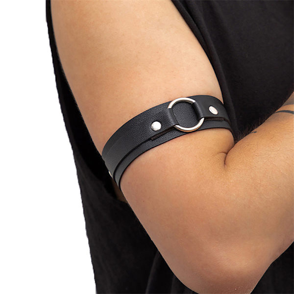 Mænd PU Læder Armbånd Armbånd Sele Bælter Justerbar Bondag