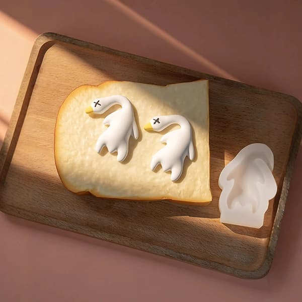 Mini Stegt And Silikoneform Håndlavet And Sæbe Gips Håndværk